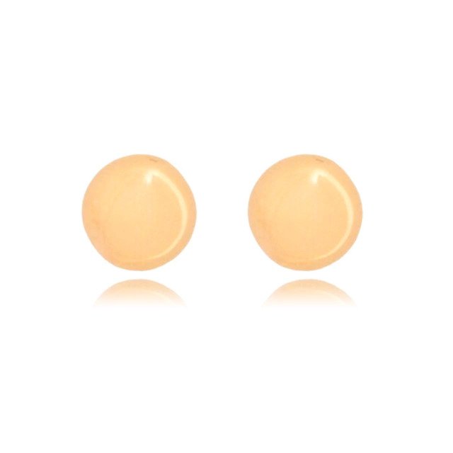 Brinco Redondo Liso Banhado a Ouro 18k