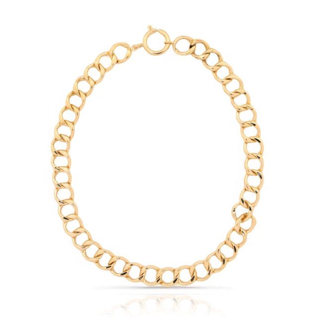 Colar de Grume Banhado a Ouro 18k